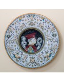 Duke Francesco Sforza's Plate Colored Enamel Ceramic